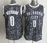 Oklahoma City Thunder #0 Russell Westbrook Black City Luminous Stitched Jersey,baseball caps,new era cap wholesale,wholesale hats